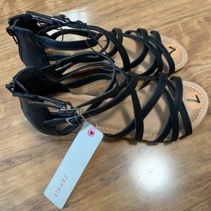 Esprit Colette Women's Gladiator Black Sandals Size 7